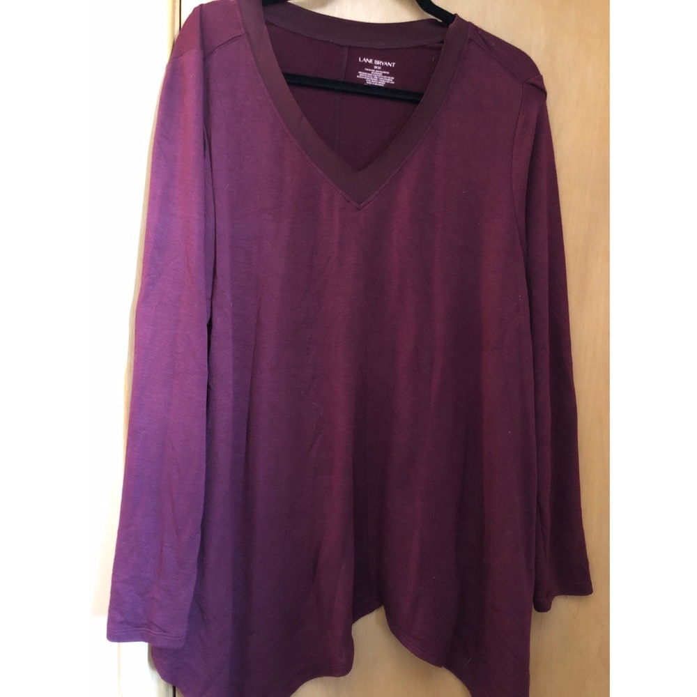 Lane Bryant maroon shirt